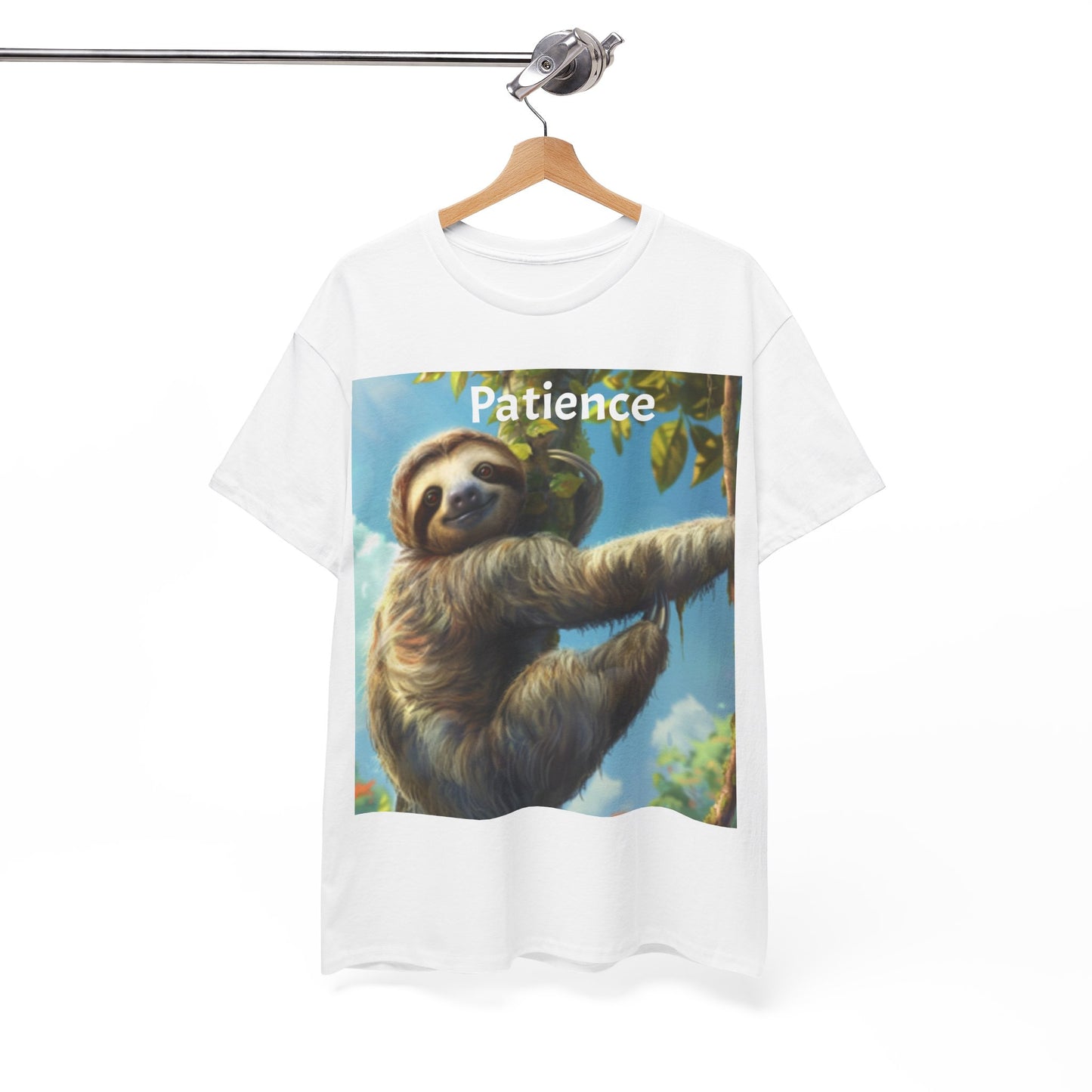 Sloth Patience Unisex Heavy Cotton Tee