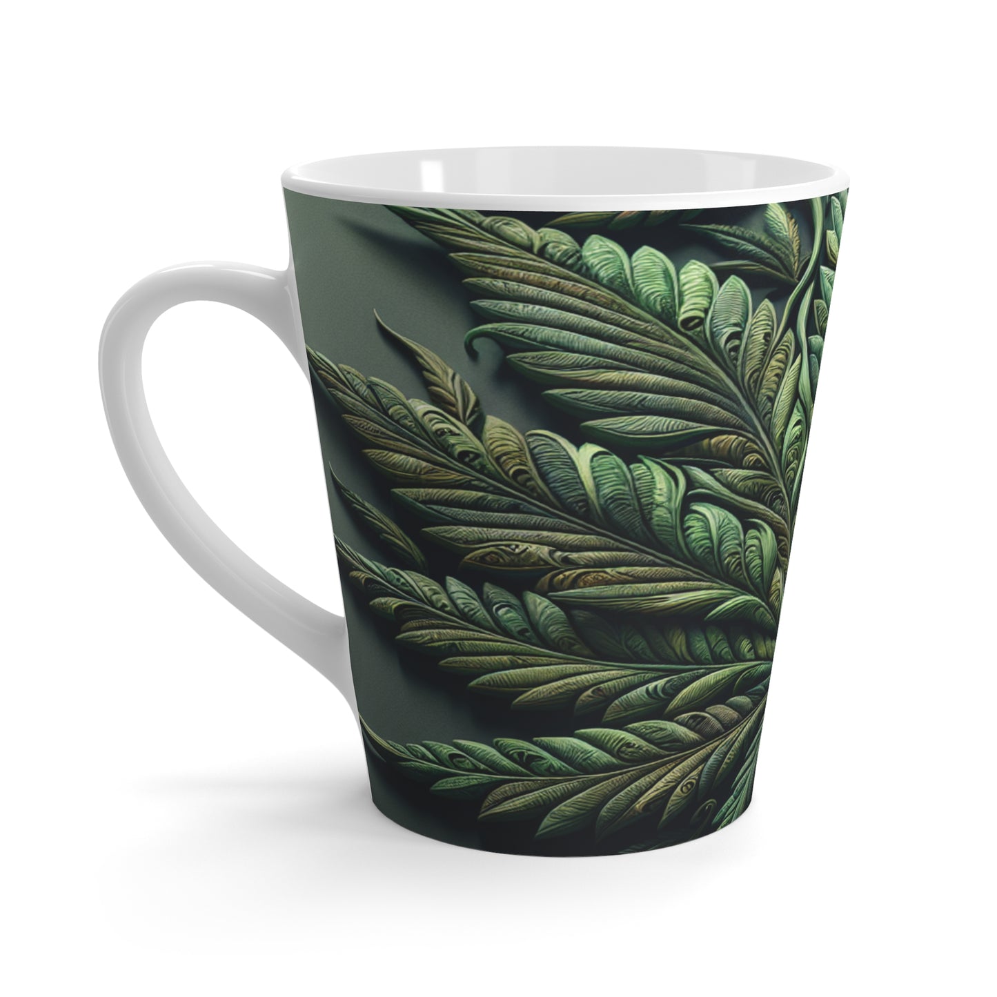 Green Leaf Latte Mug