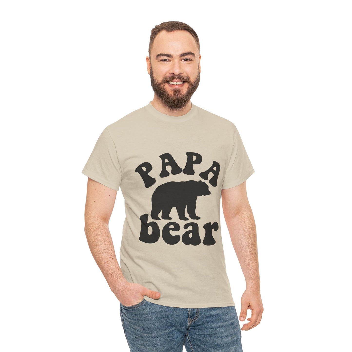 Papa Bear Unisex Heavy Cotton Tee