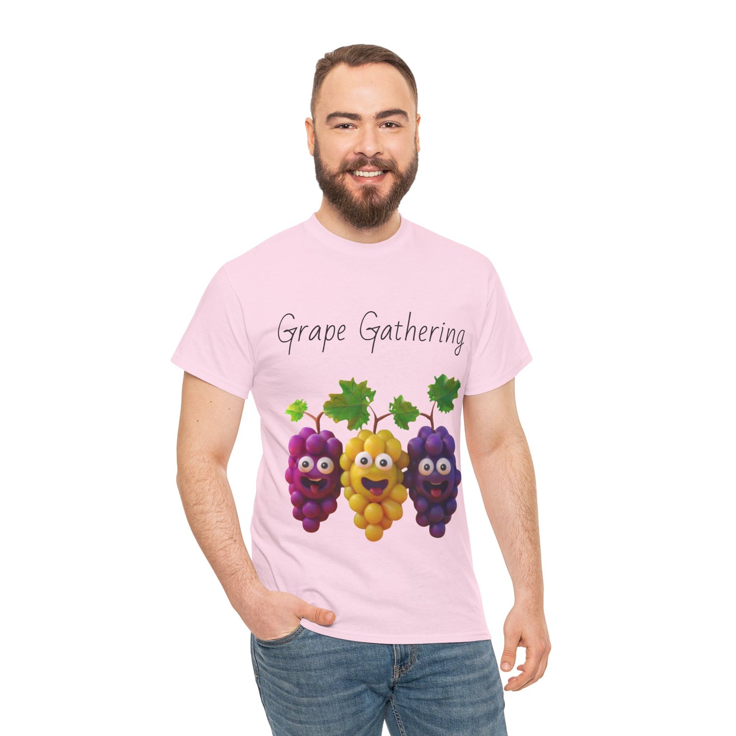 Grape Gathering Unisex Heavy Cotton Tee