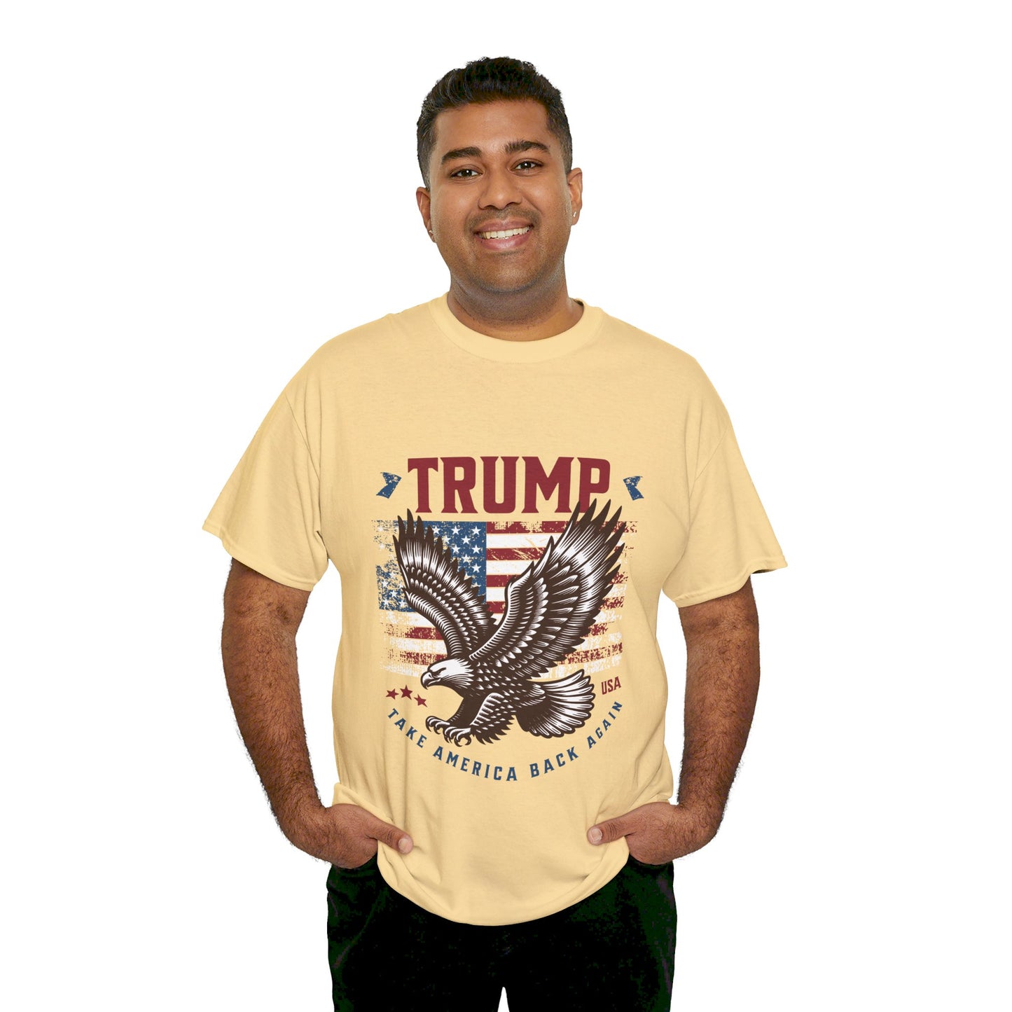 Trump MAGA Eagle Unisex Heavy Cotton Tee