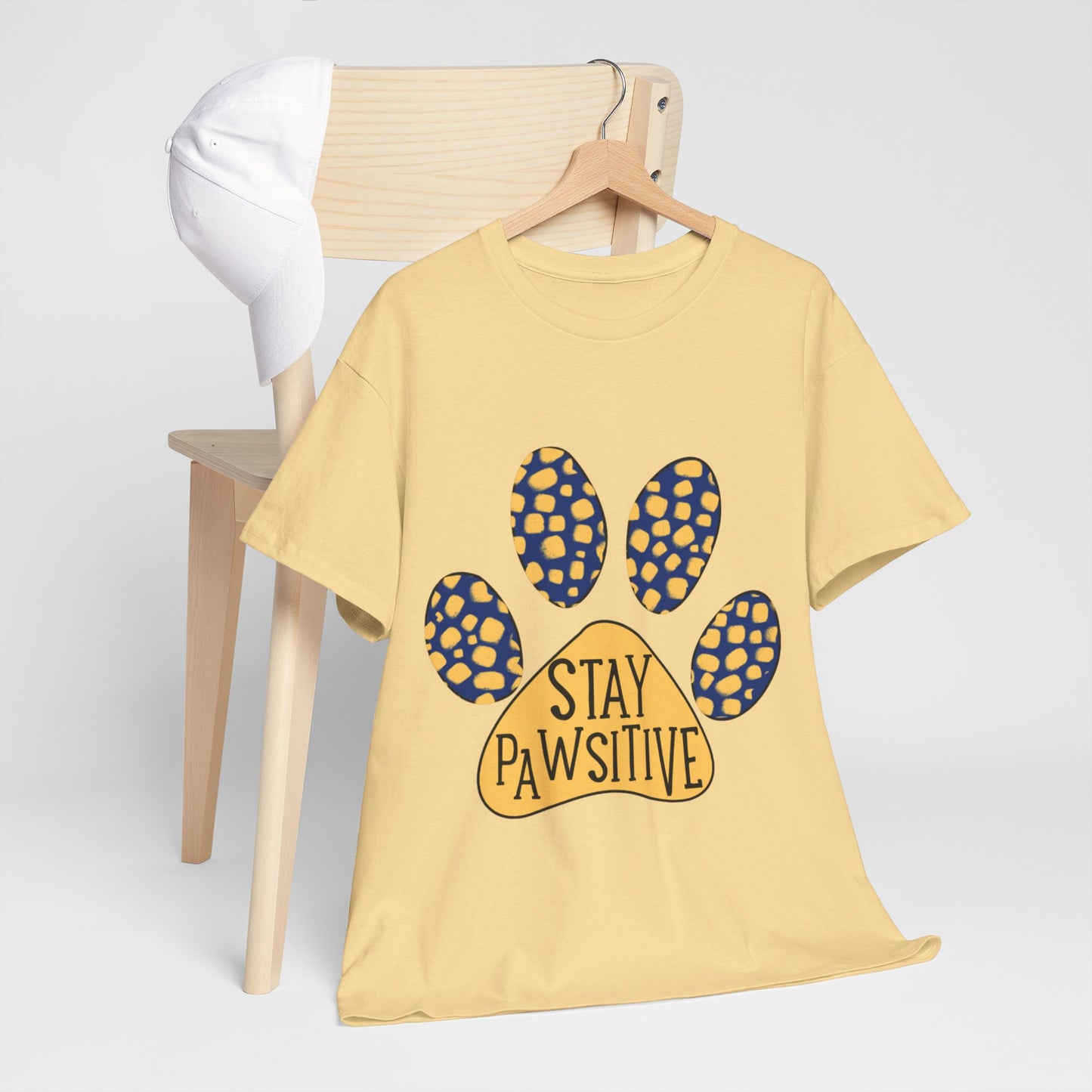 Stay Pawsitive Unisex Heavy Cotton Tee