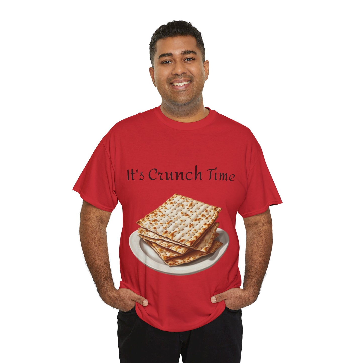 It's Crunch Time Matza Unisex Heavy Cotton Tee