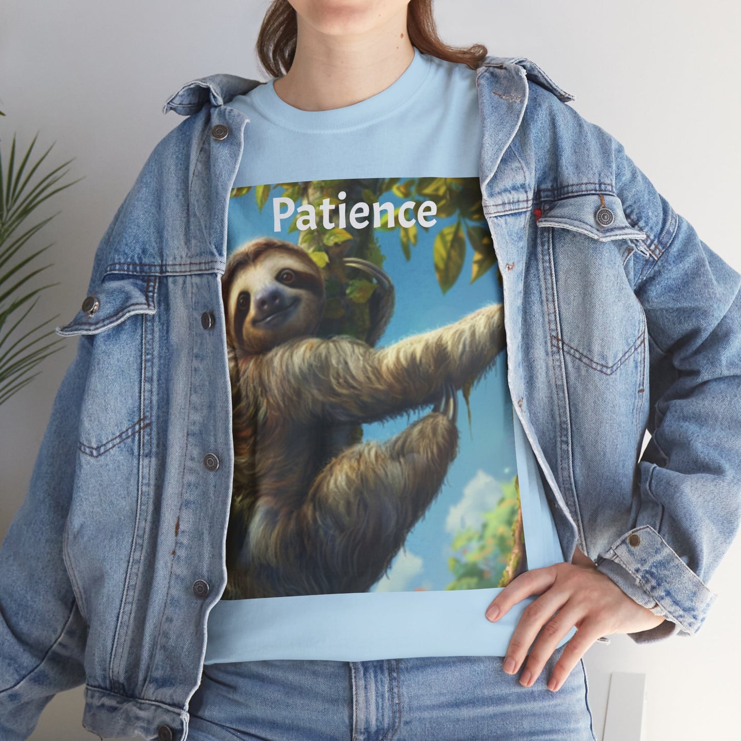 Sloth Patience Unisex Heavy Cotton Tee