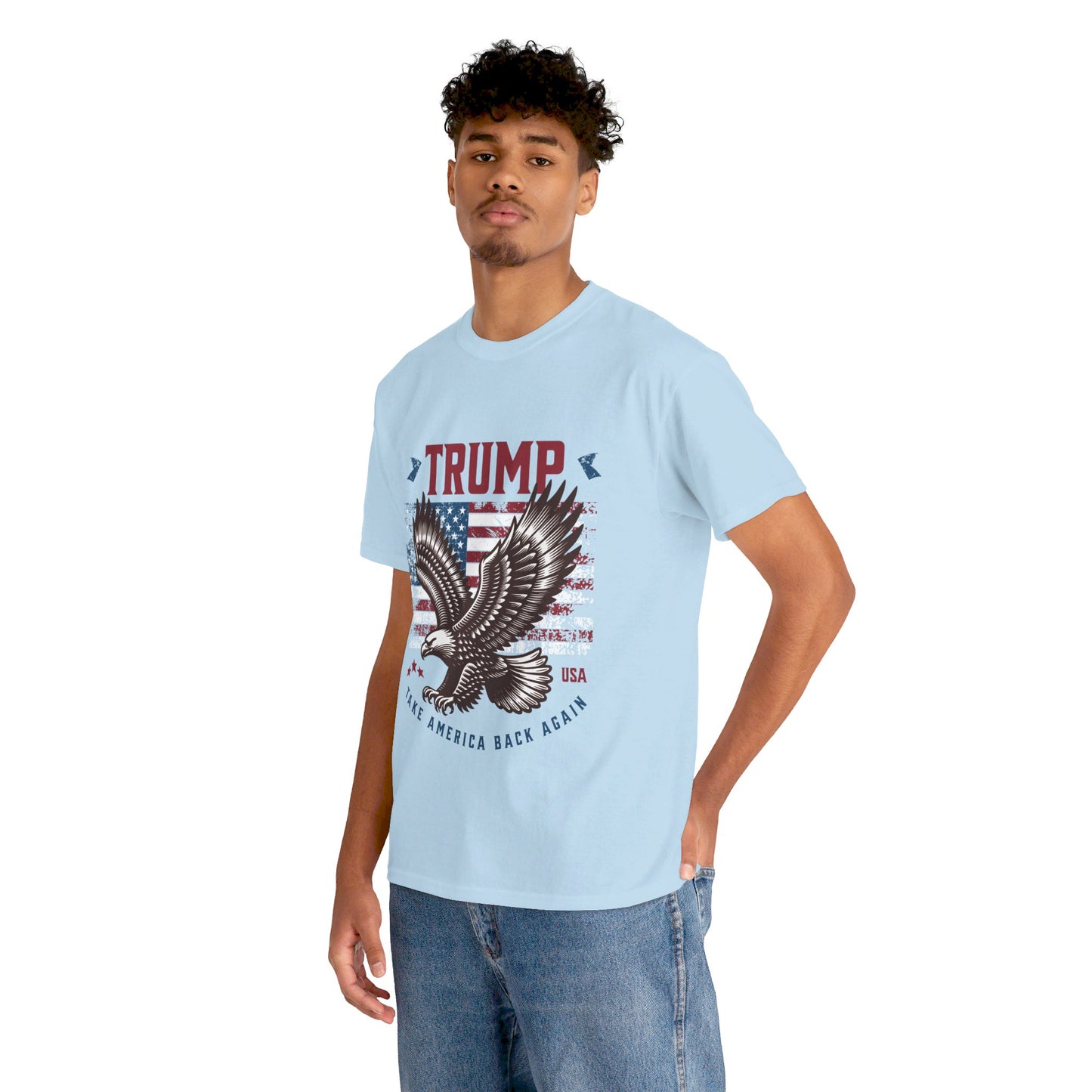 Trump MAGA Eagle Unisex Heavy Cotton Tee