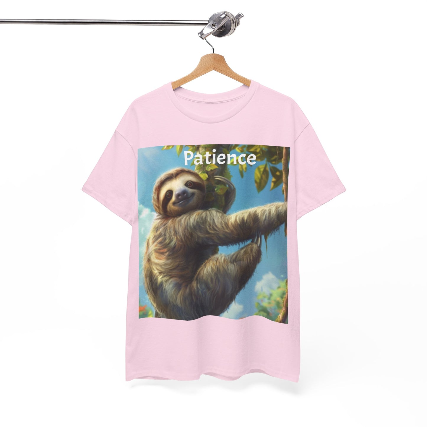 Sloth Patience Unisex Heavy Cotton Tee