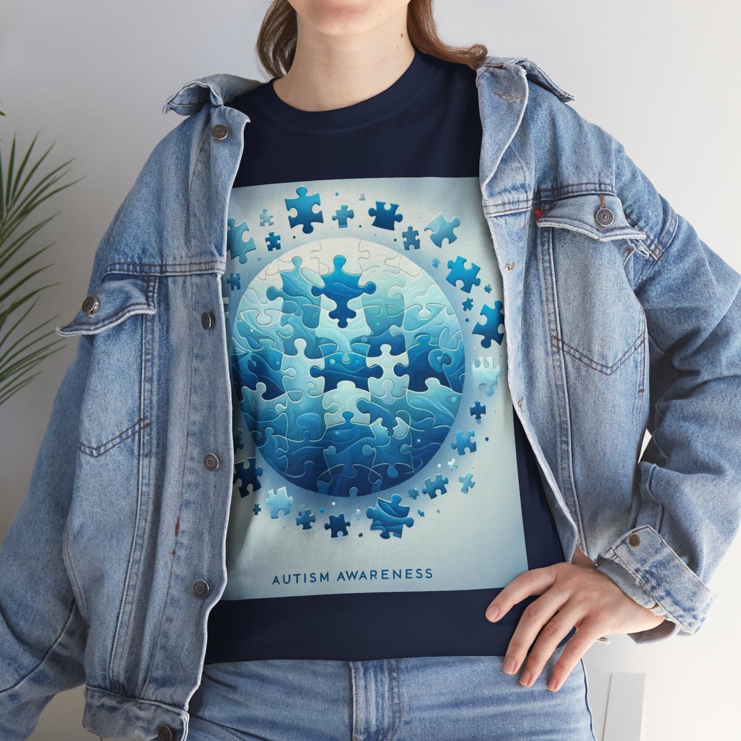 Autism Globe Unisex Heavy Cotton Tee