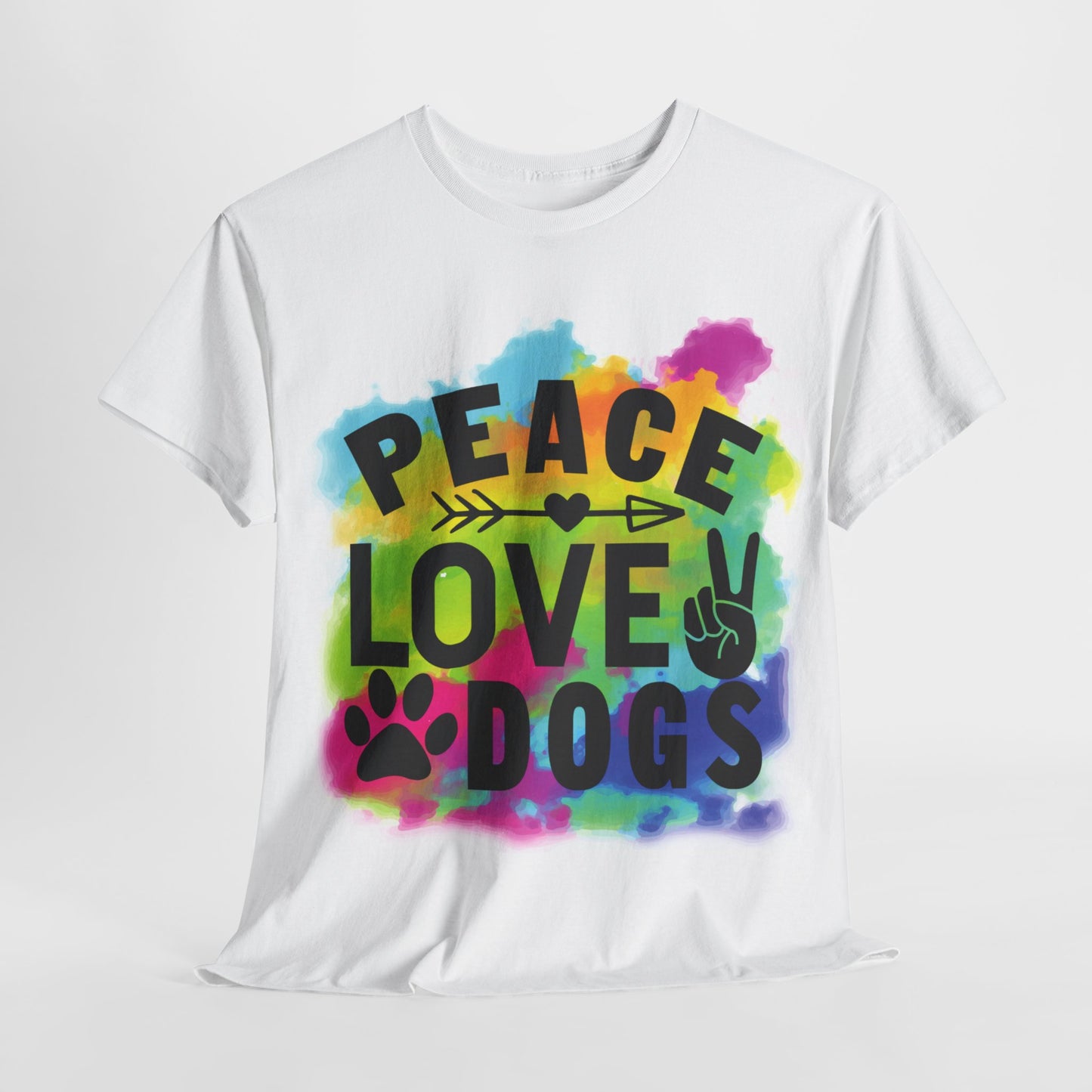 Peace Love Dogs Unisex Heavy Cotton Tee