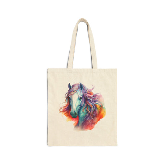 Pride Horse Cotton Canvas Tote Bag