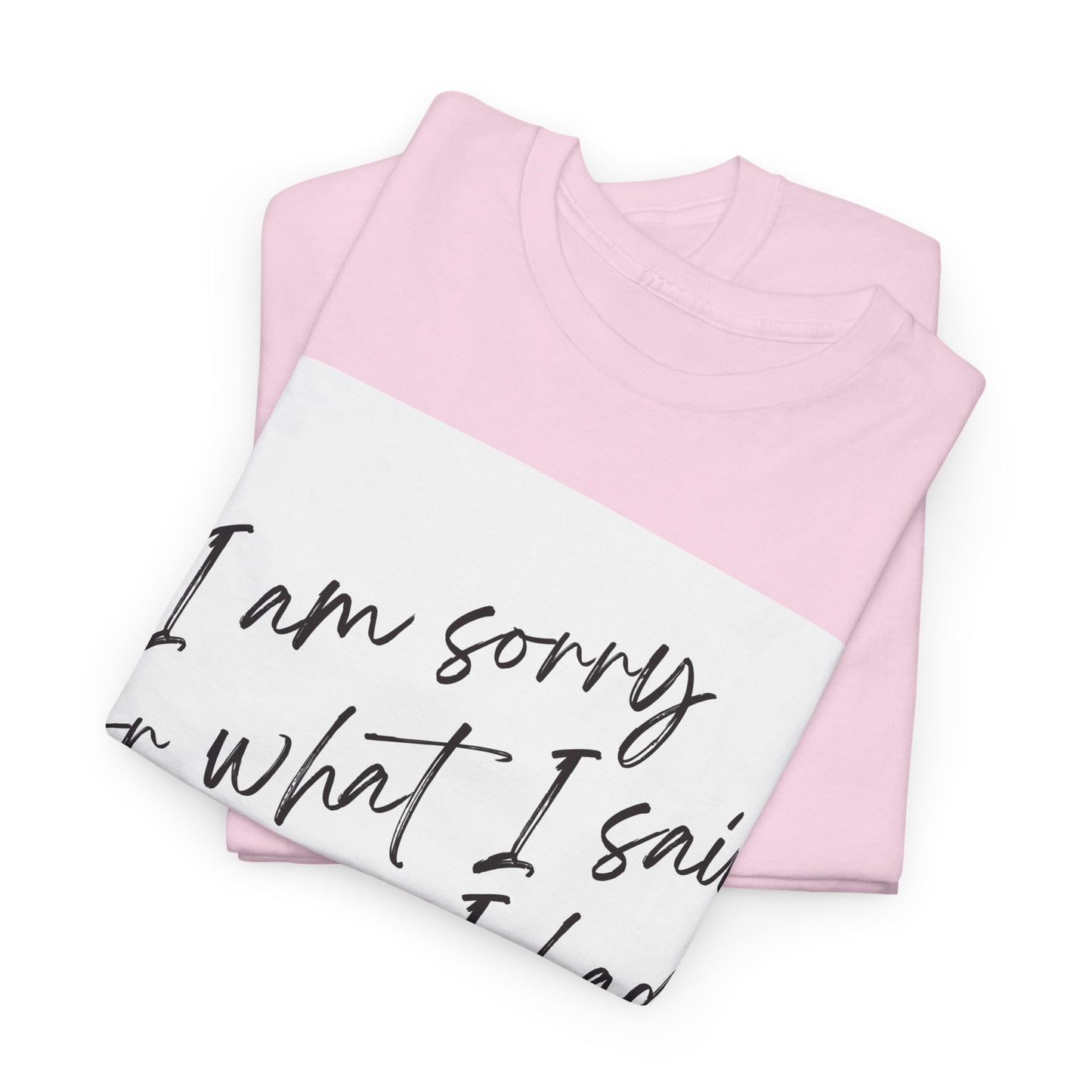 I'm Sorry For What I Said Before I Had My Coffee Unisex Heavy Cotton Tee