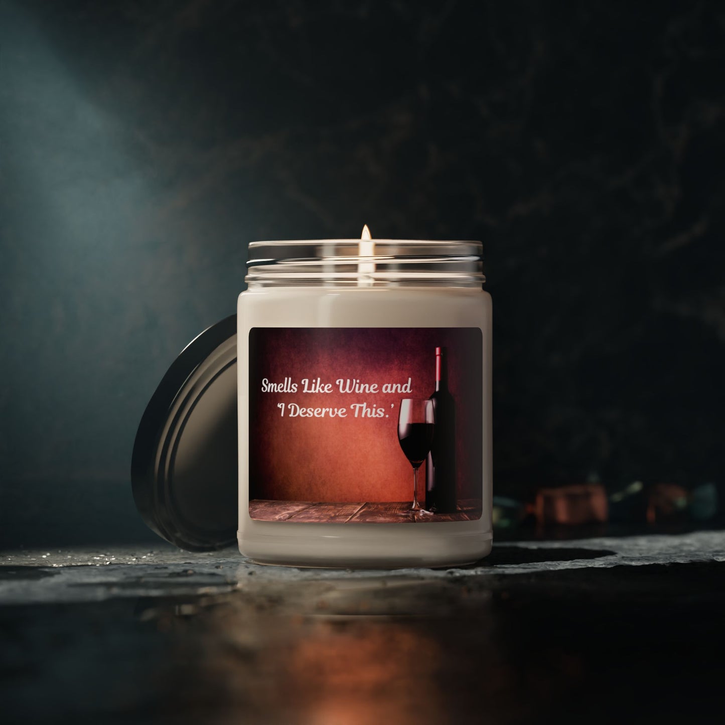 Smells like Wine and I Deserve This Scented Soy Candle, 9oz