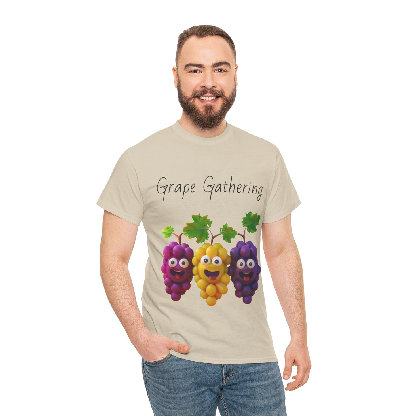 Grape Gathering Unisex Heavy Cotton Tee