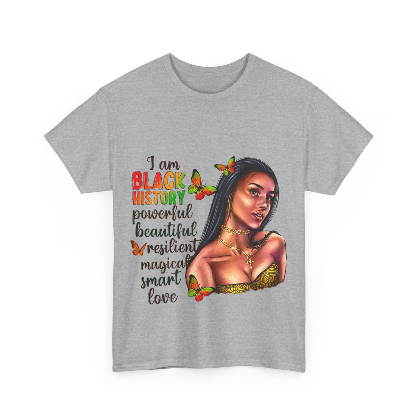 I Am Black History Unisex Heavy Cotton Tee