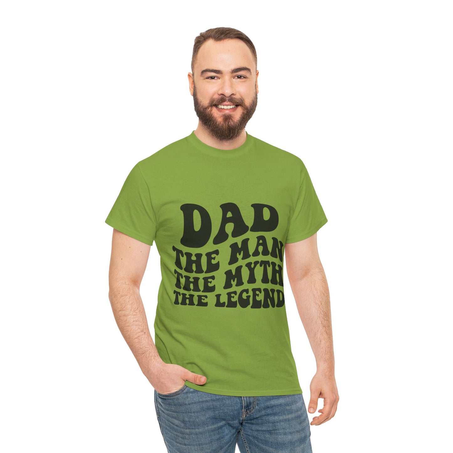 Dad Man Myth Legend Unisex Heavy Cotton Tee