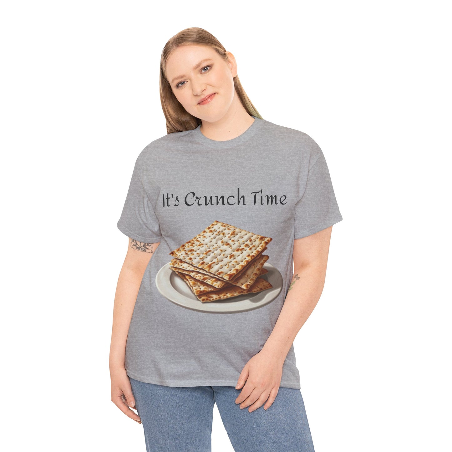 It's Crunch Time Matza Unisex Heavy Cotton Tee