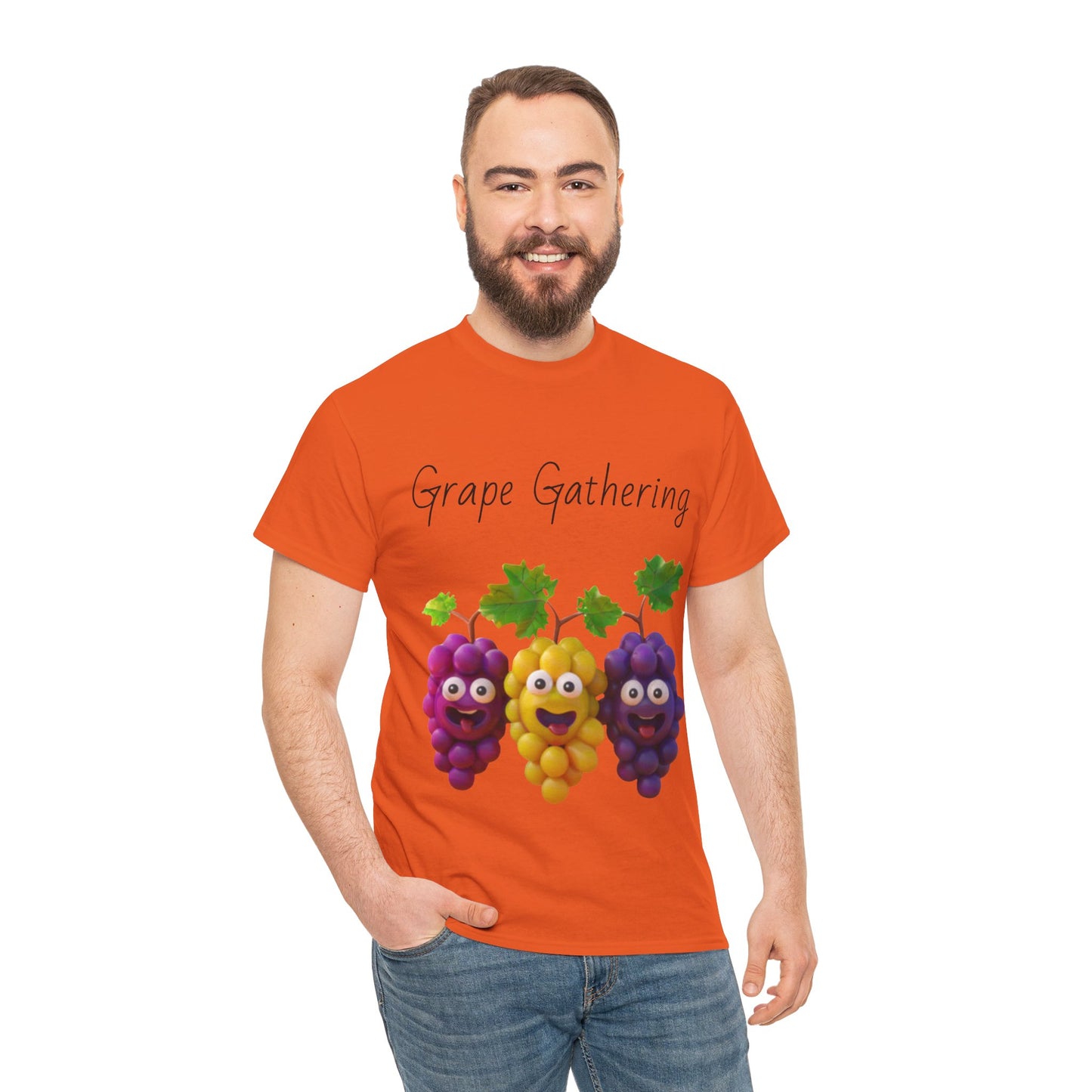 Grape Gathering Unisex Heavy Cotton Tee