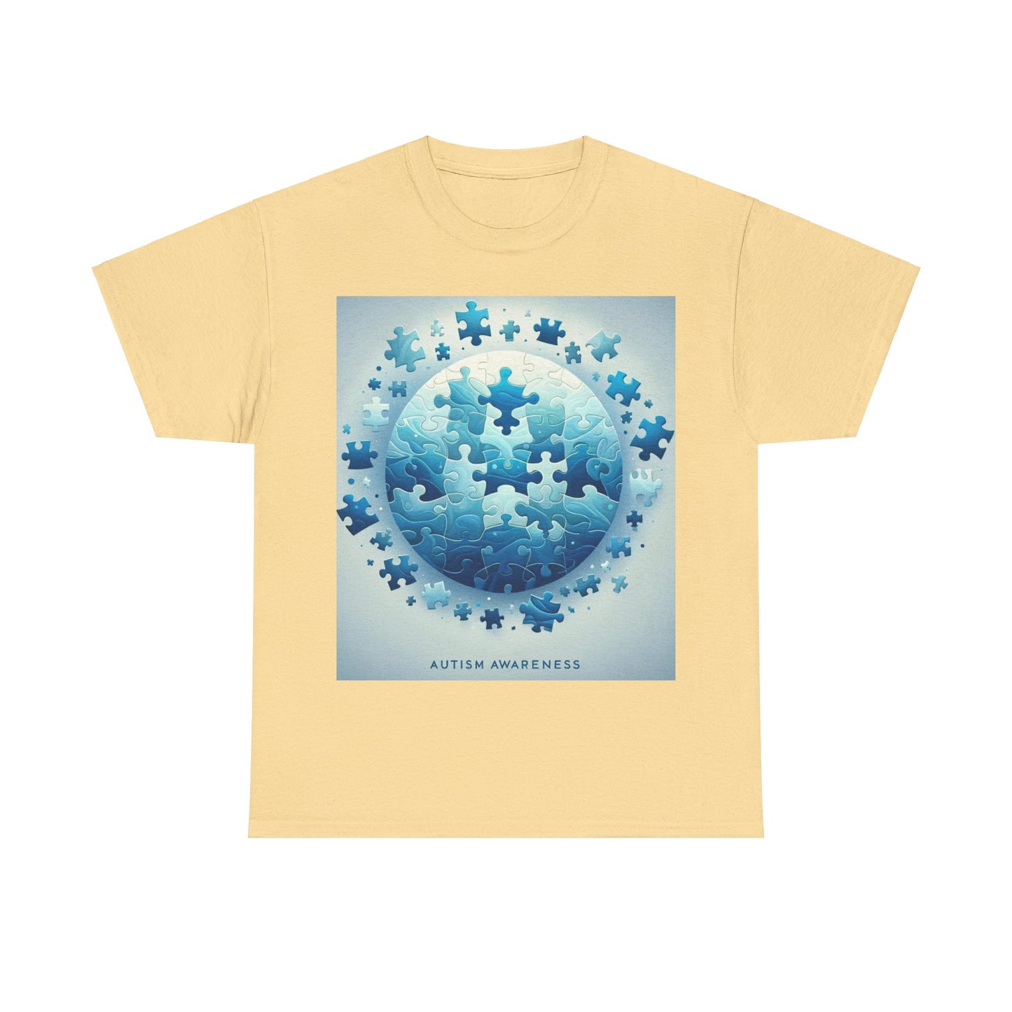 Autism Globe Unisex Heavy Cotton Tee