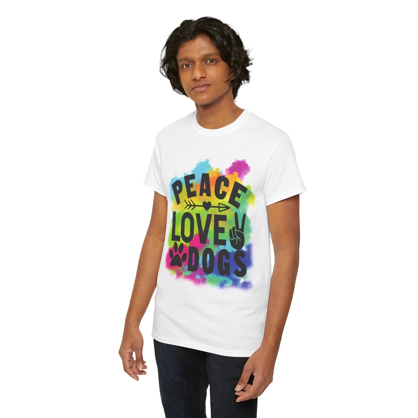 Peace Love Dogs Unisex Heavy Cotton Tee