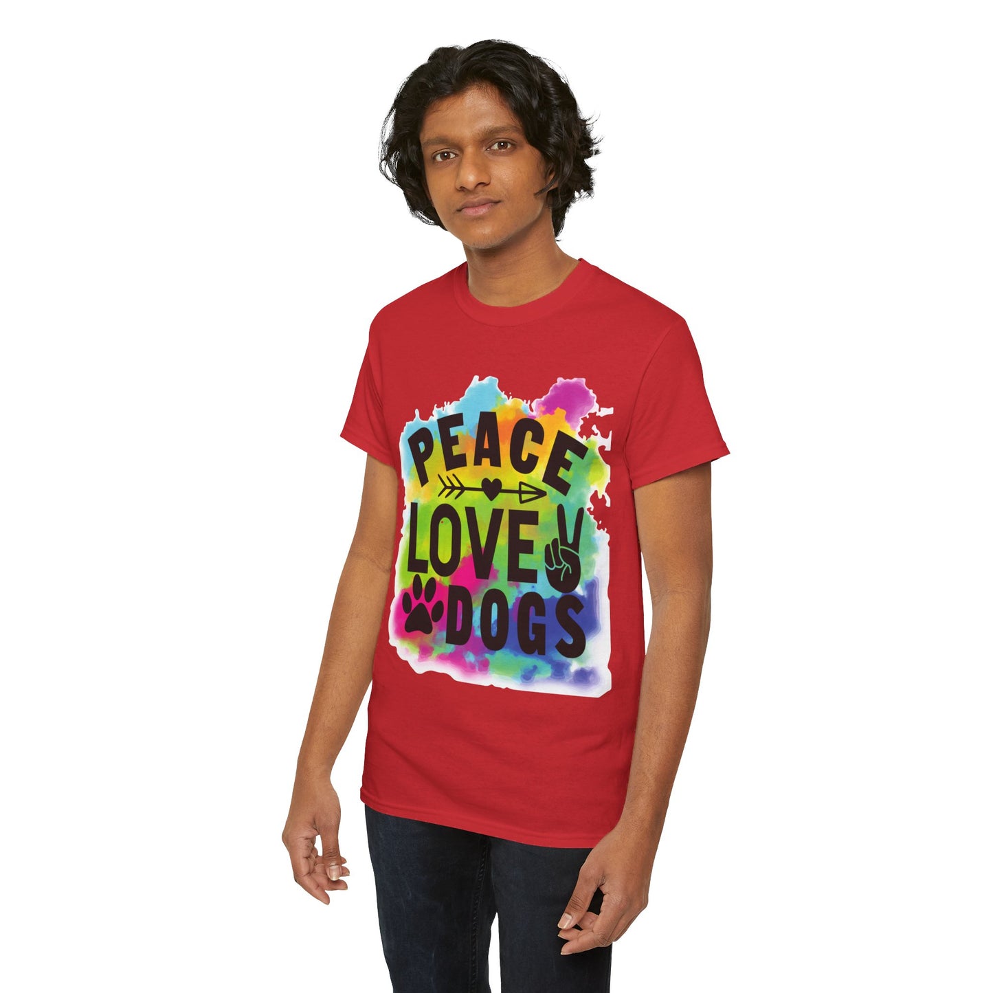 Peace Love Dogs Unisex Heavy Cotton Tee