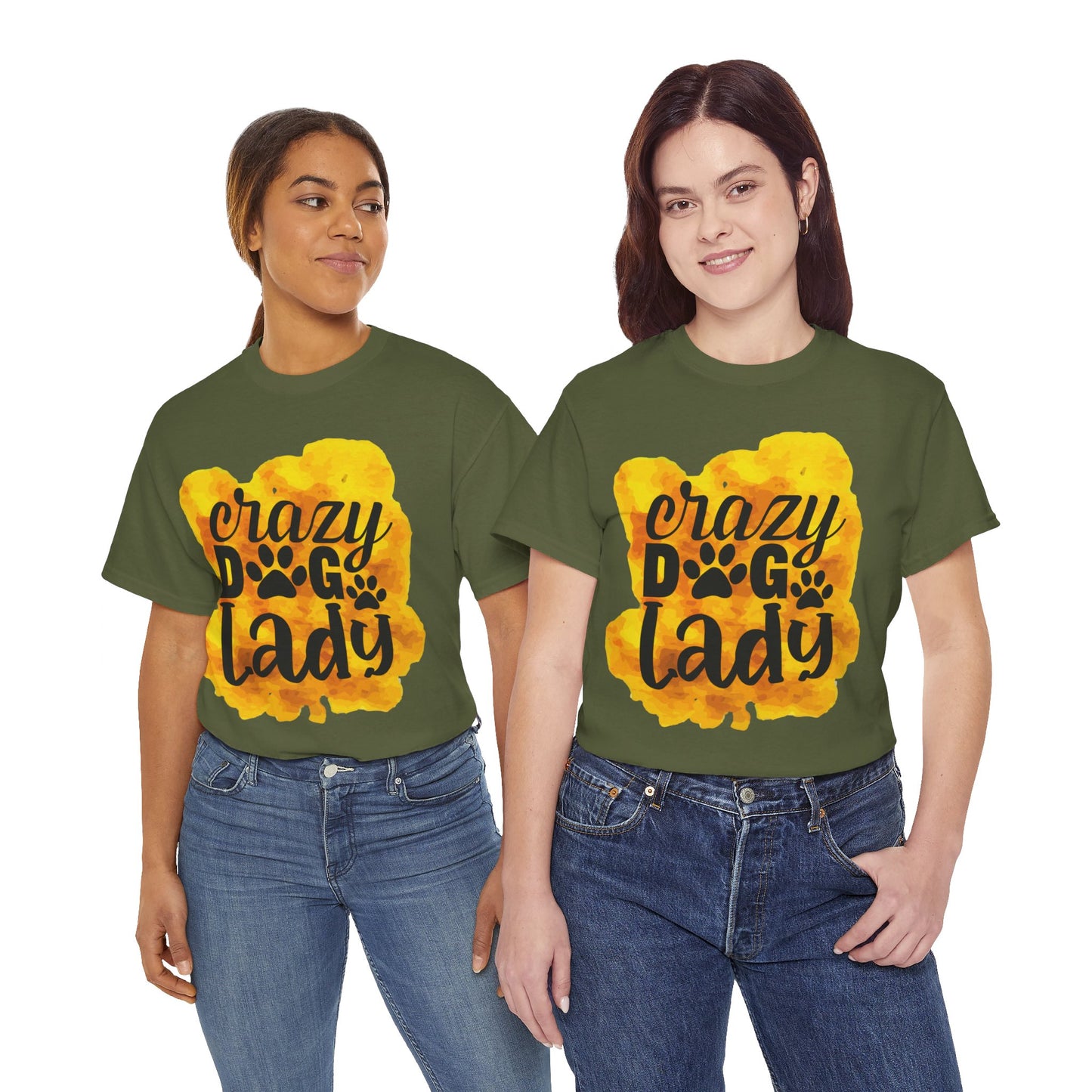 Crazy Dog Lady Unisex Heavy Cotton Tee