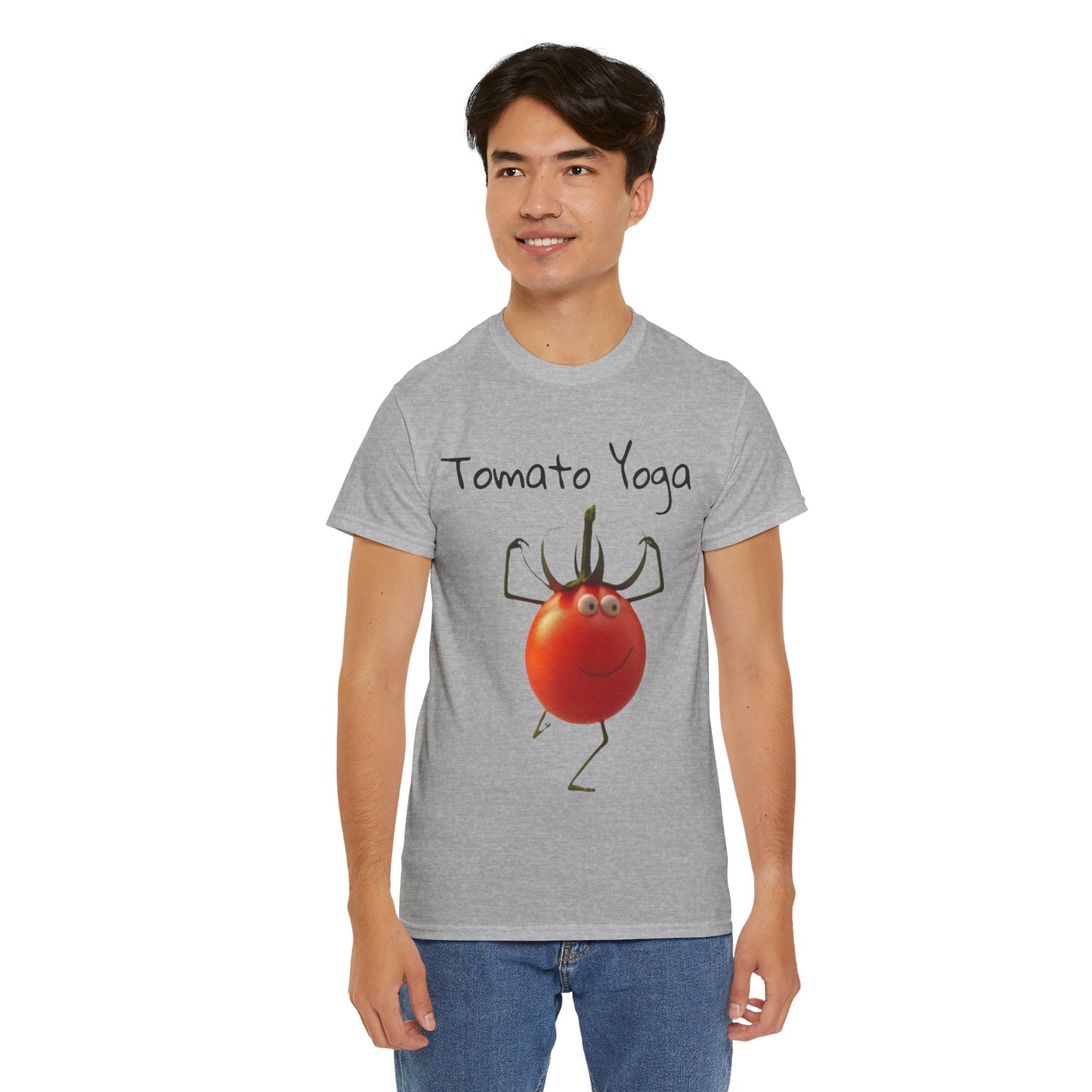 Tomato Yoga Unisex Heavy Cotton Tee