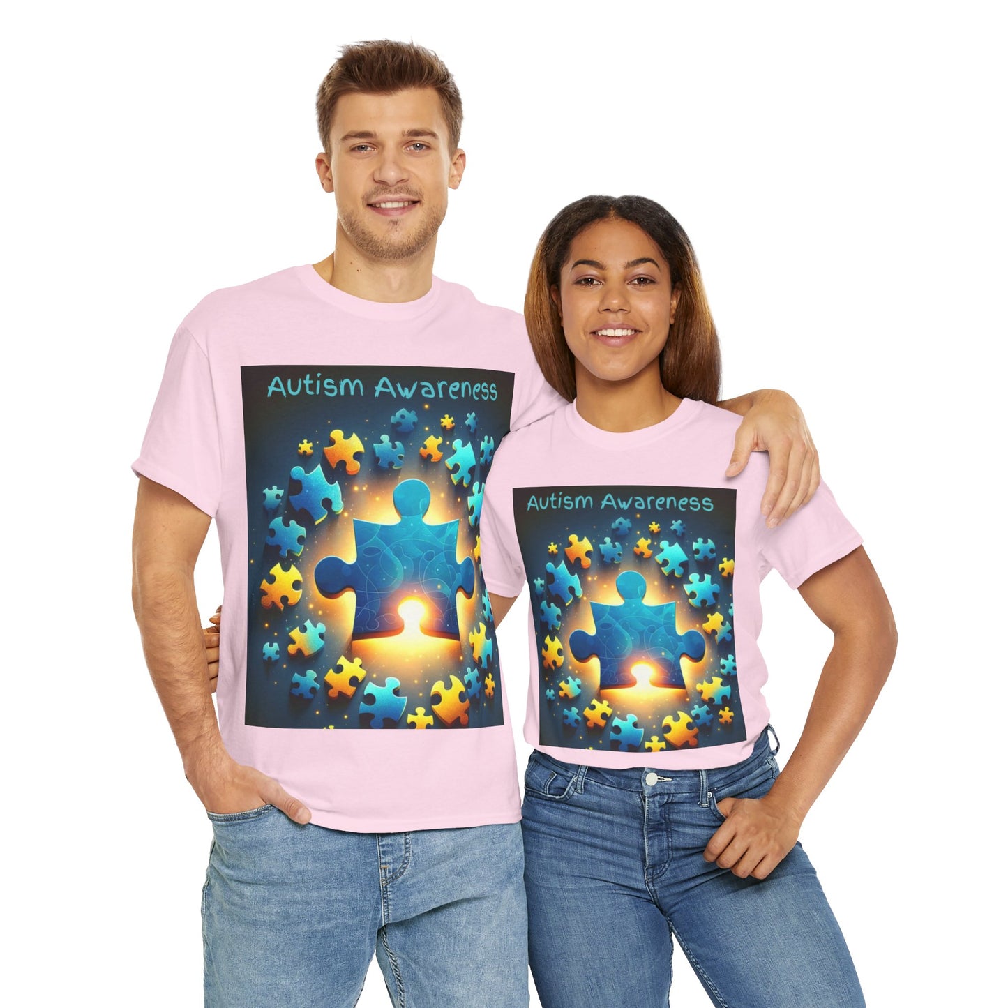 Autism Glow Unisex Heavy Cotton Tee