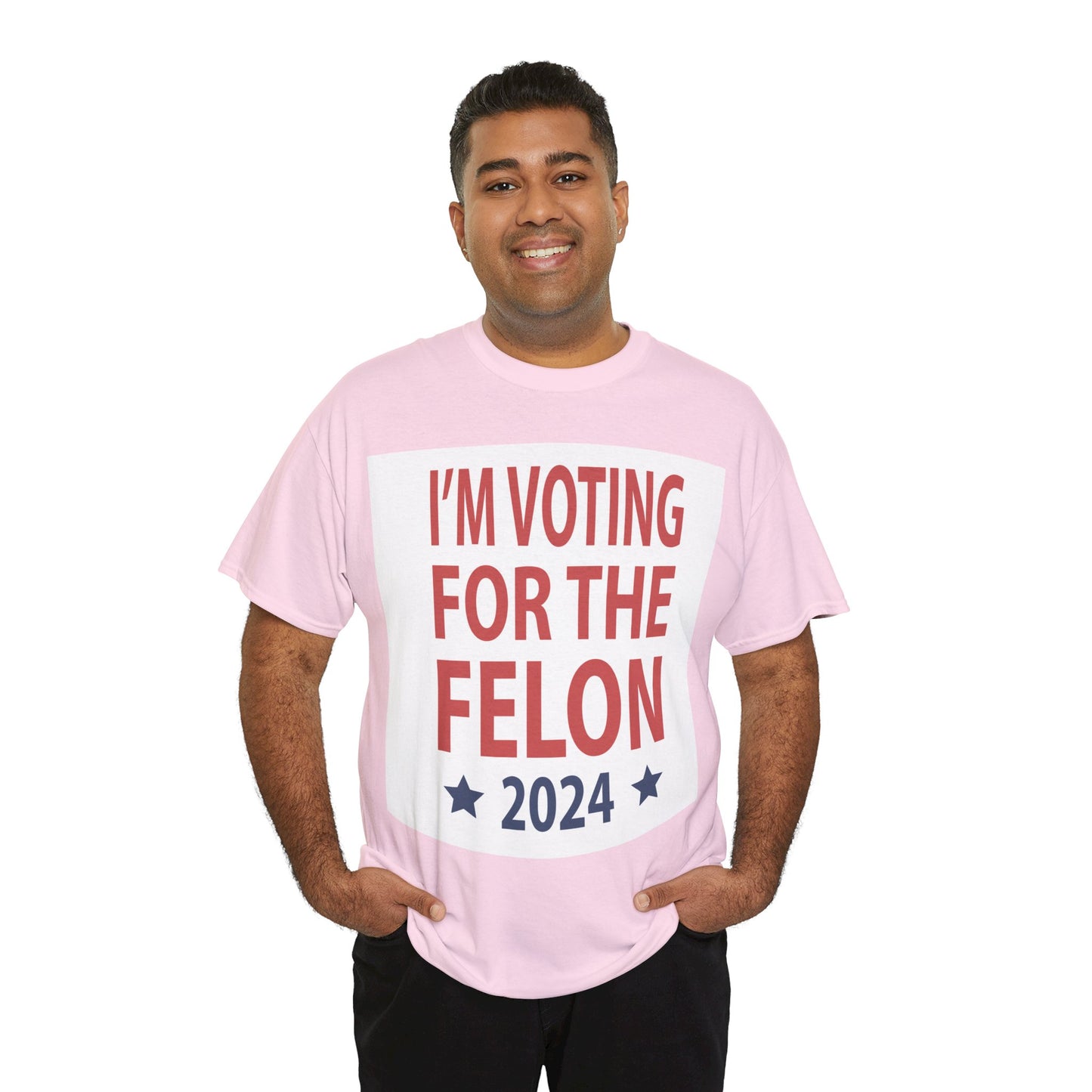 Voting For A Felon Unisex Heavy Cotton Tee