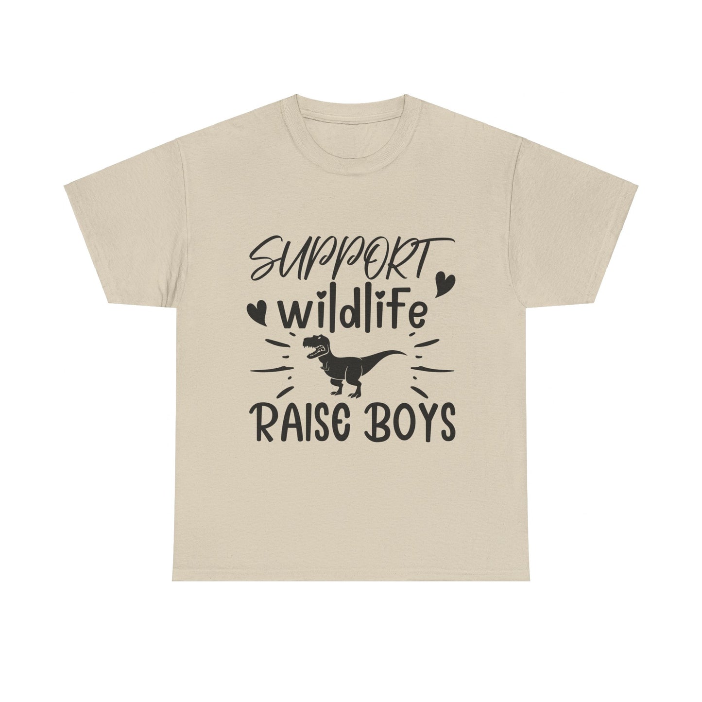 Support Wildlife Raise Boys Unisex Heavy Cotton Tee