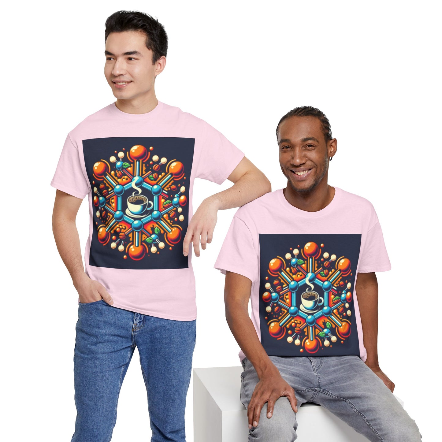 Color Bomb Coffee Cup Unisex Heavy Cotton Tee