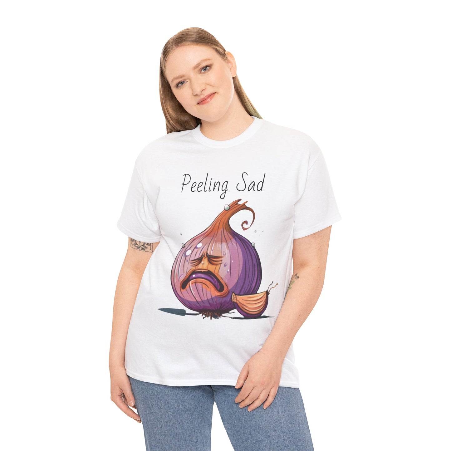 Peeling Sad Unisex Heavy Cotton Tee