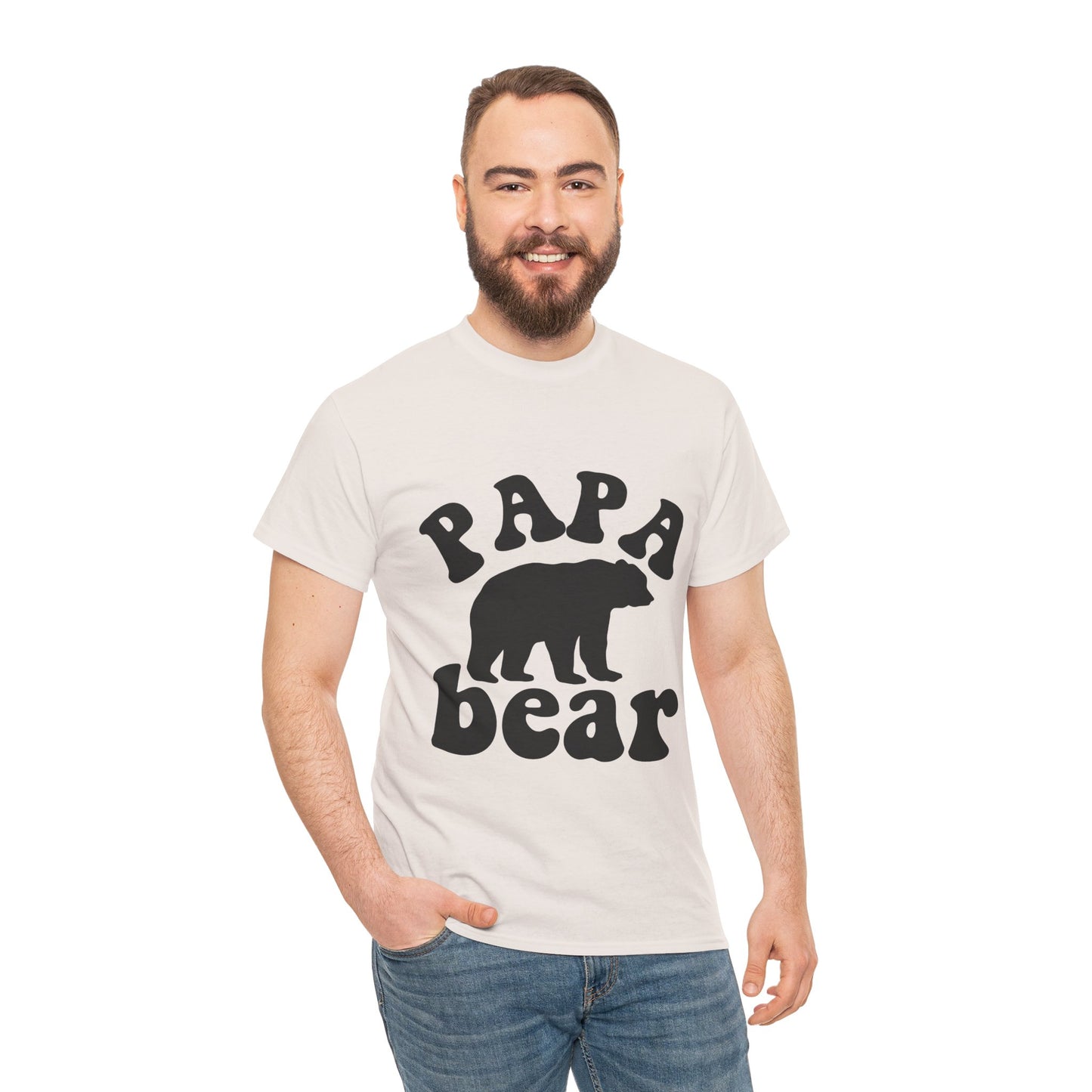 Papa Bear Unisex Heavy Cotton Tee