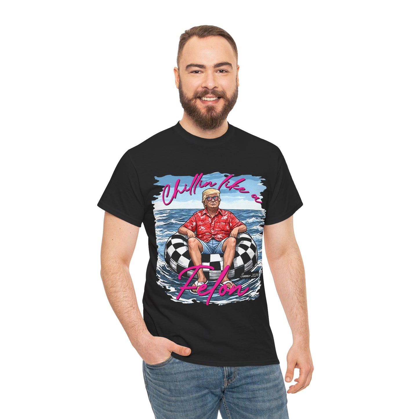 Trump Chillin' Unisex Heavy Cotton Tee