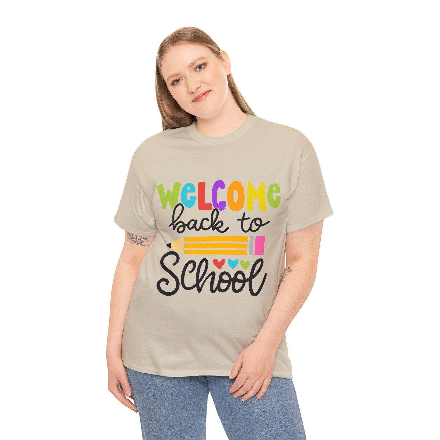 Welcome Back To School Unisex Heavy Cotton Tee