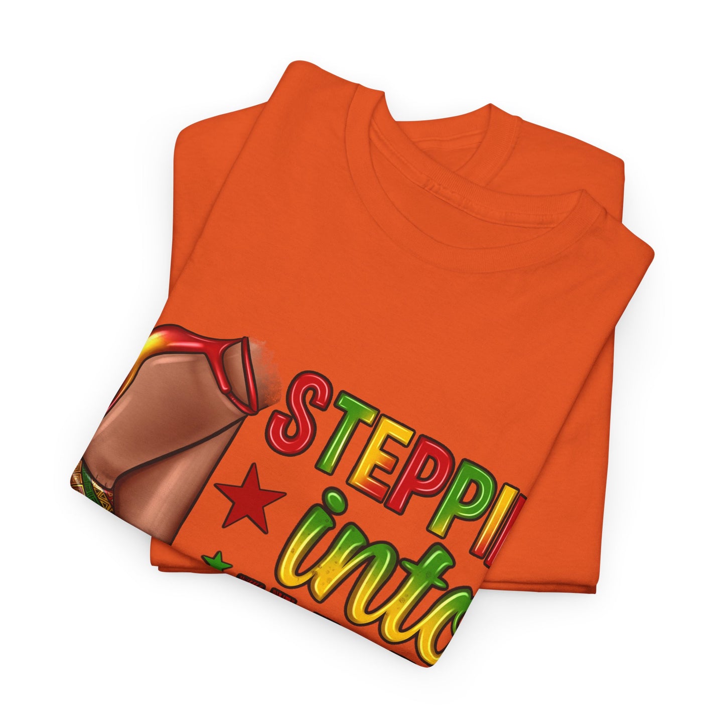 Stepping Into Juneteenth Unisex Heavy Cotton Tee