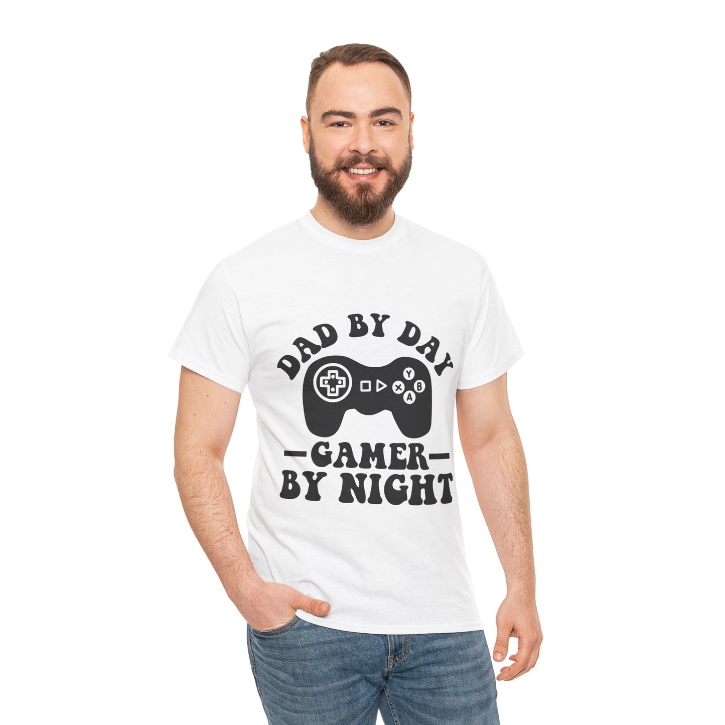 Gamer By Night Unisex Heavy Cotton Tee