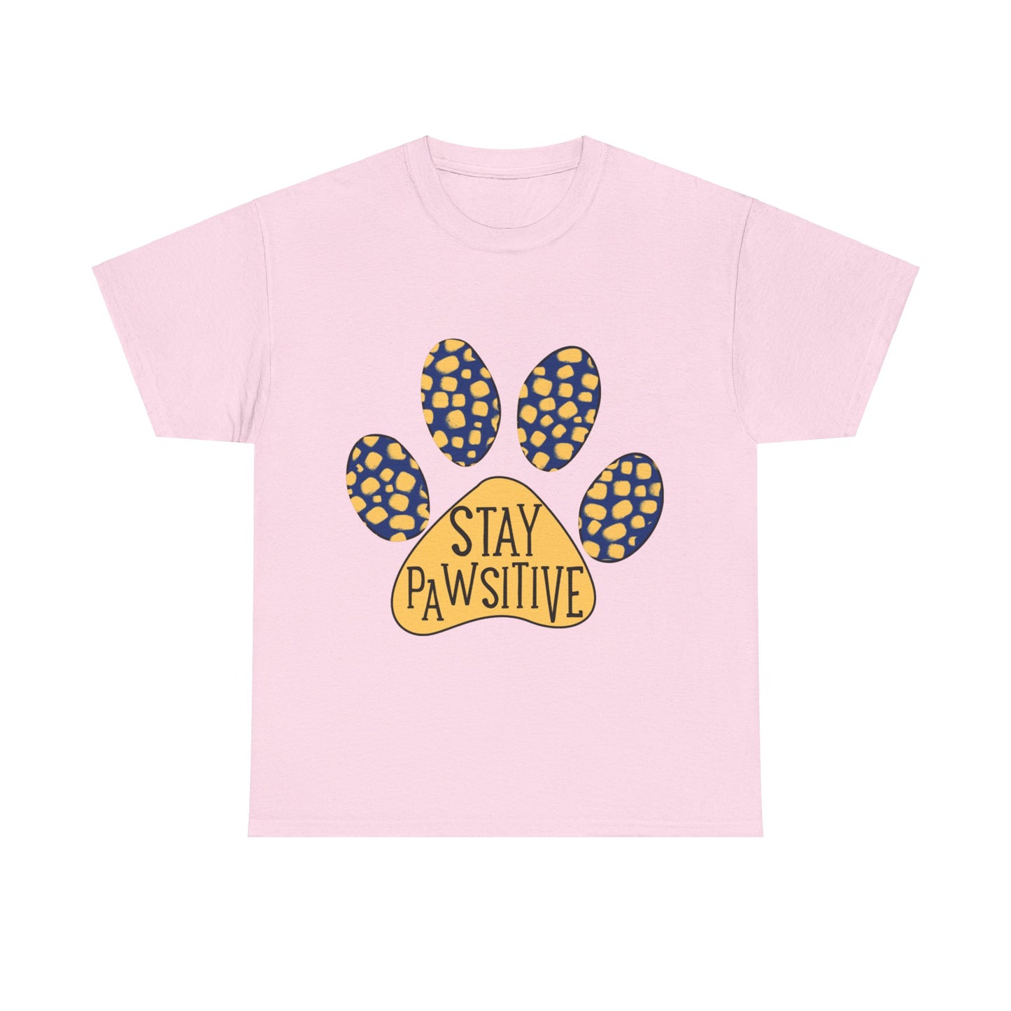 Stay Pawsitive Unisex Heavy Cotton Tee