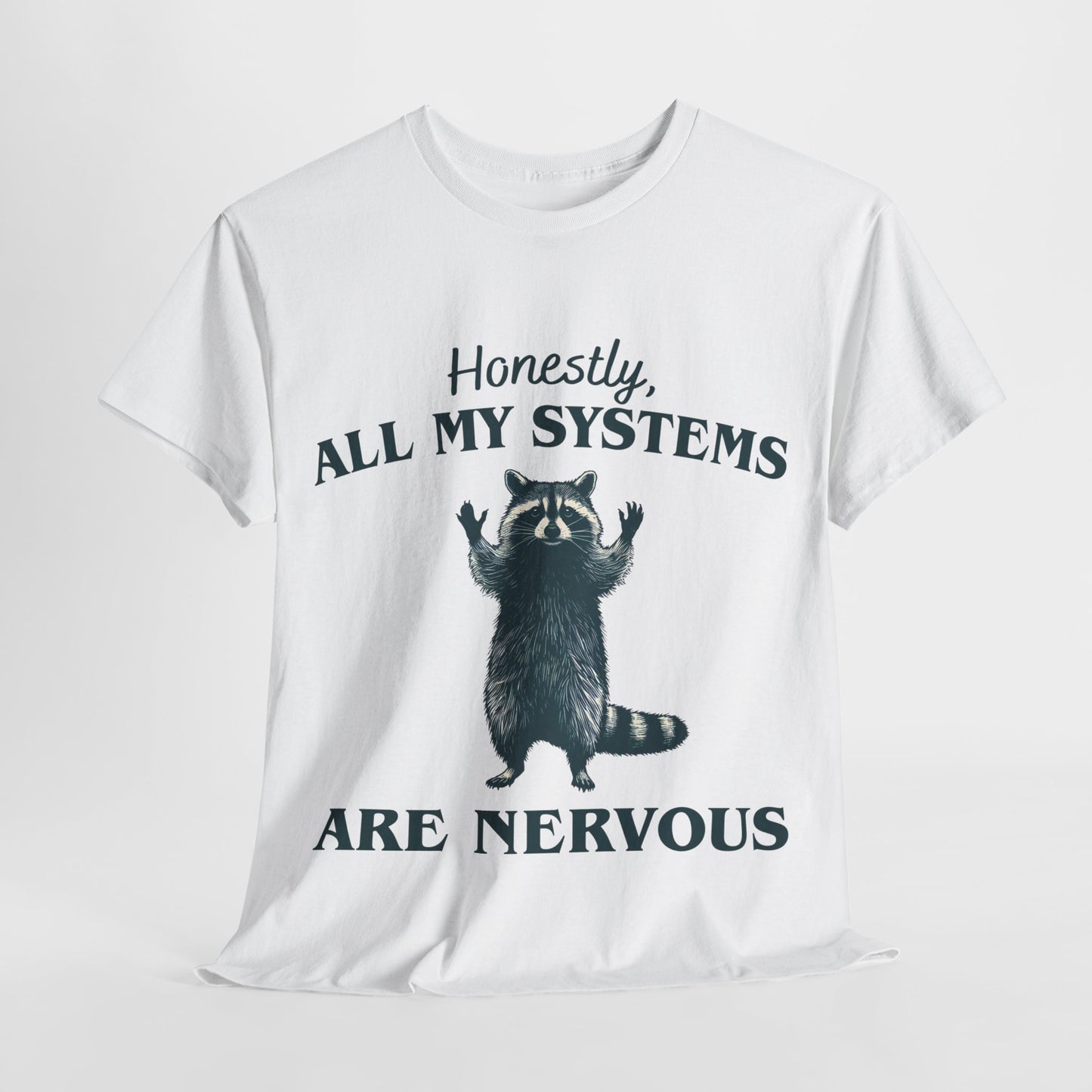 Nervous Racoon Unisex Heavy Cotton Tee