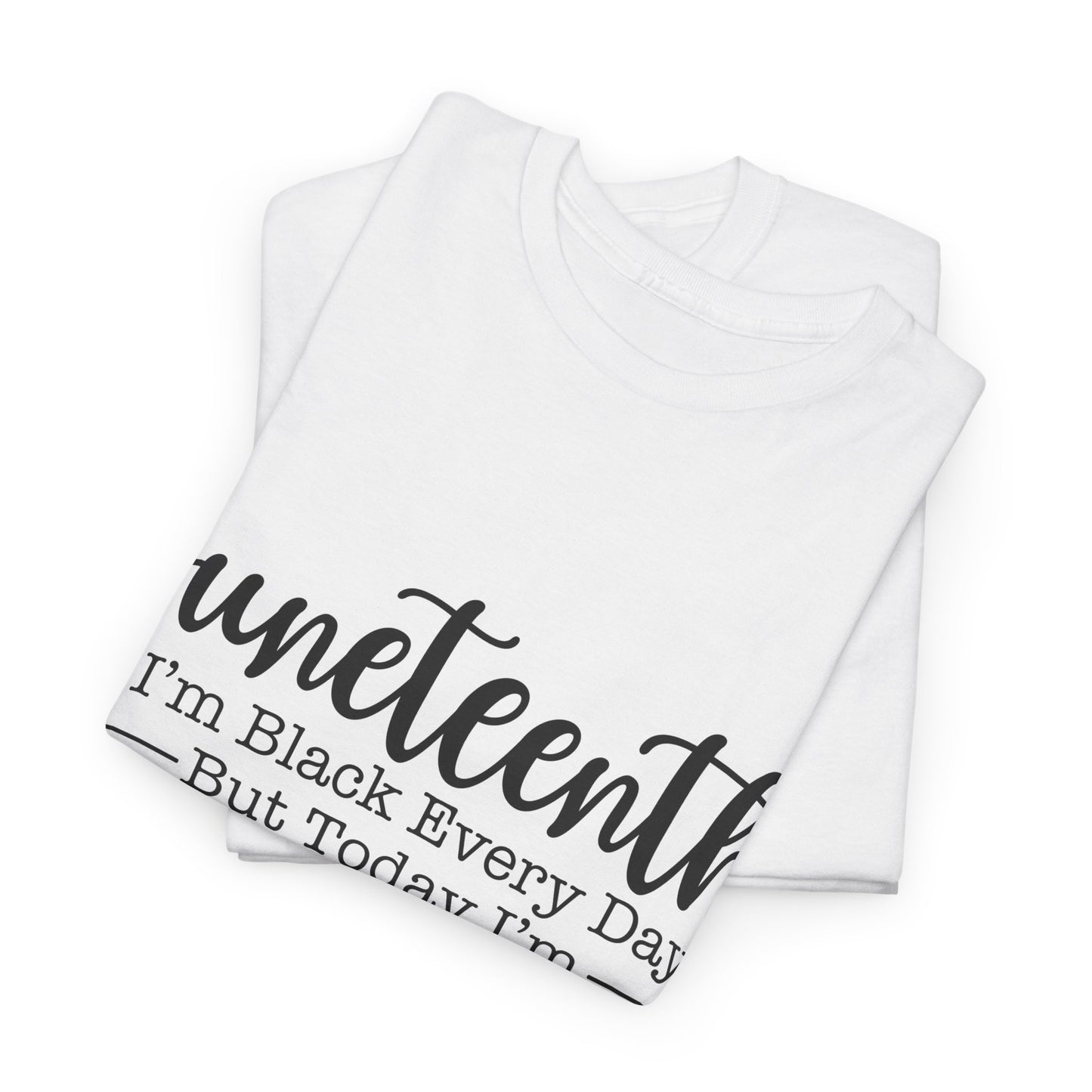 Juneteenth Black Everyday Unisex Heavy Cotton Tee