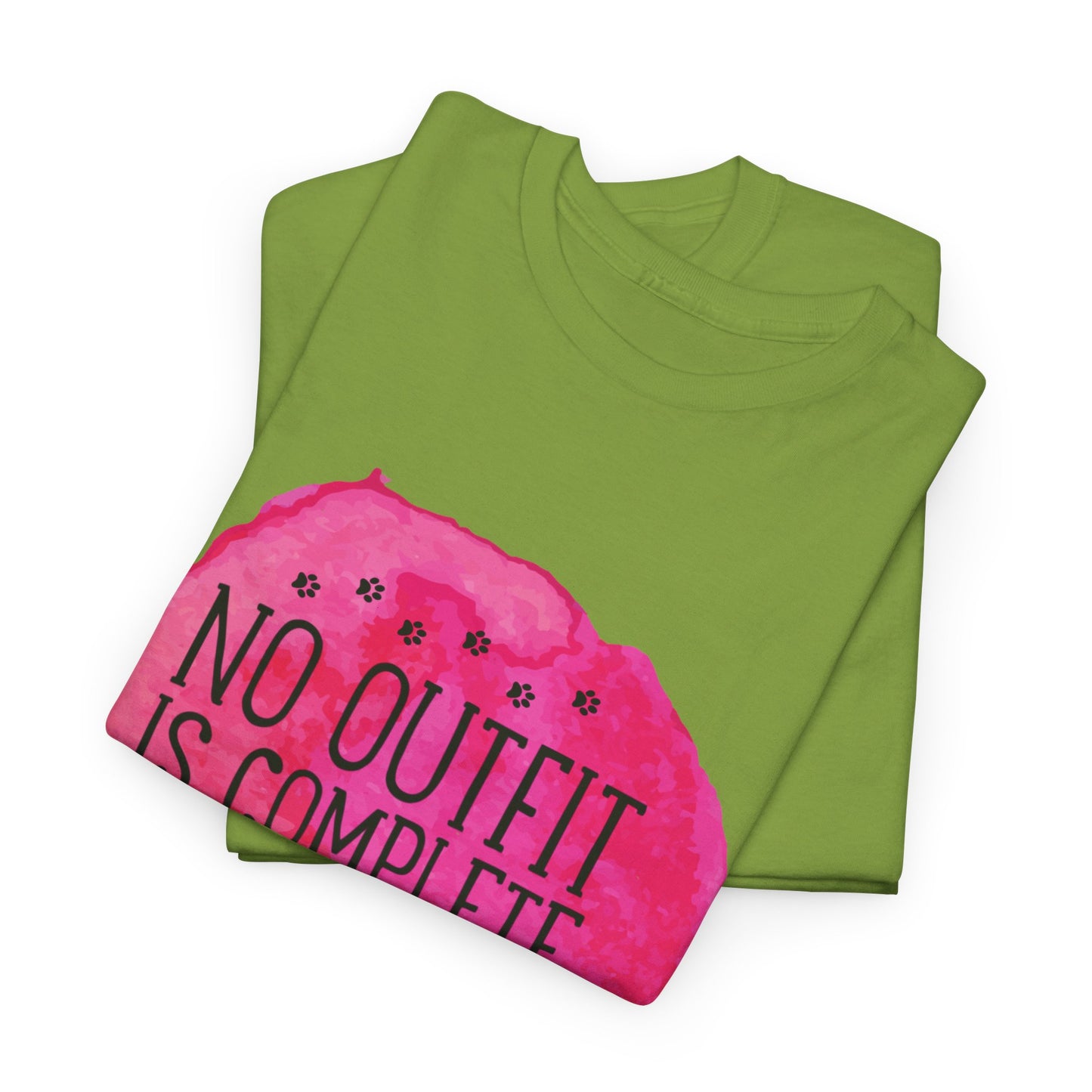 No Outfit Is Complete Without Dog Hair Unisex Heavy Cotton Tee