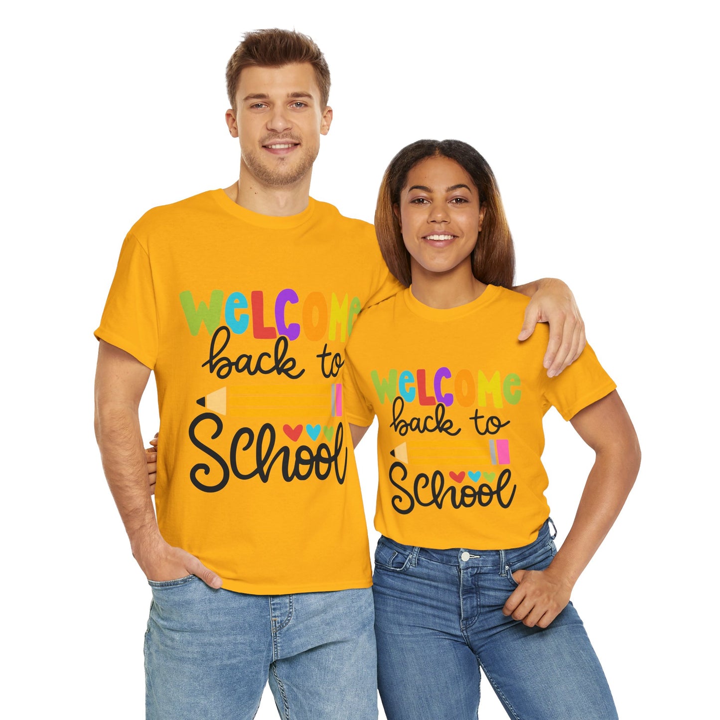 Welcome Back To School Unisex Heavy Cotton Tee