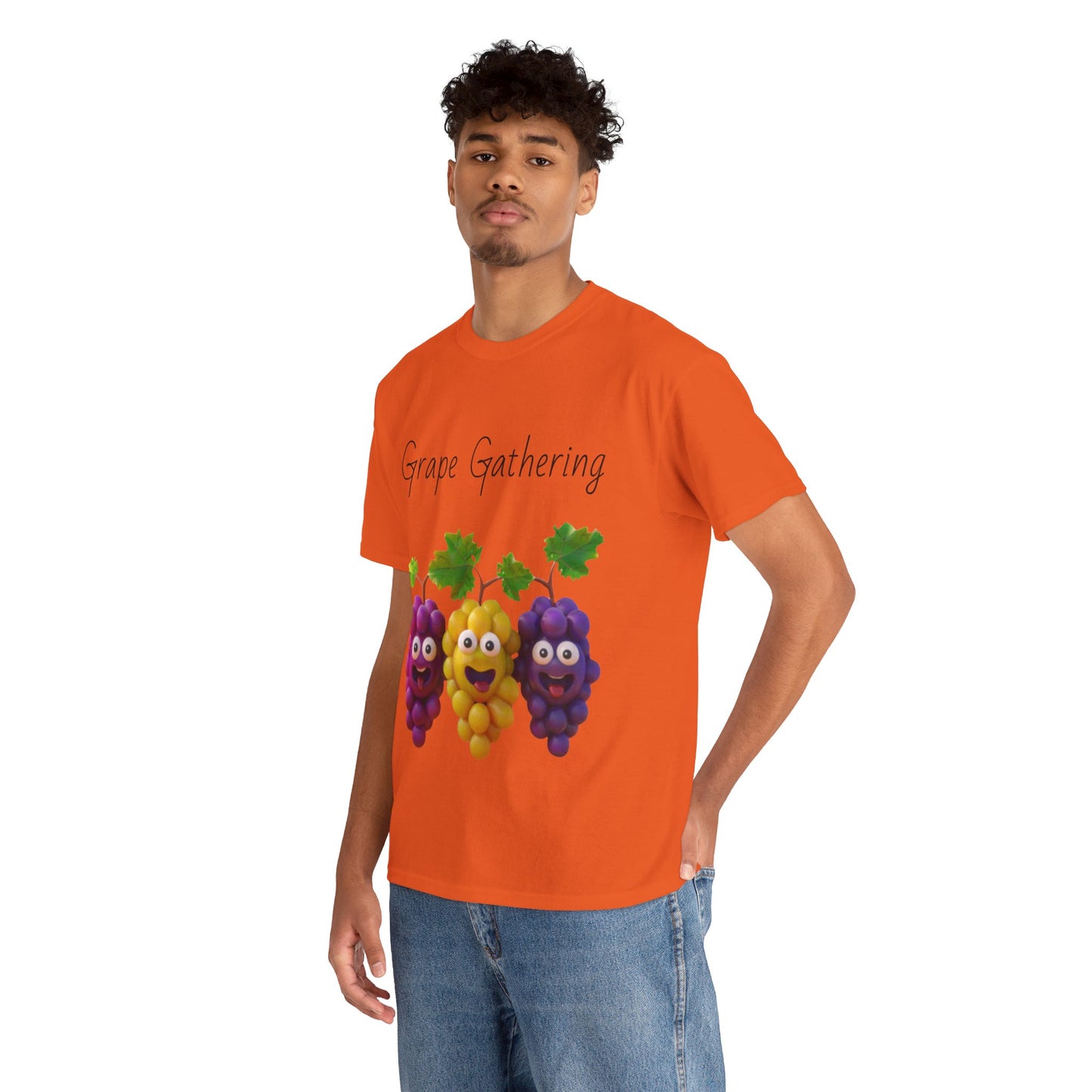 Grape Gathering Unisex Heavy Cotton Tee