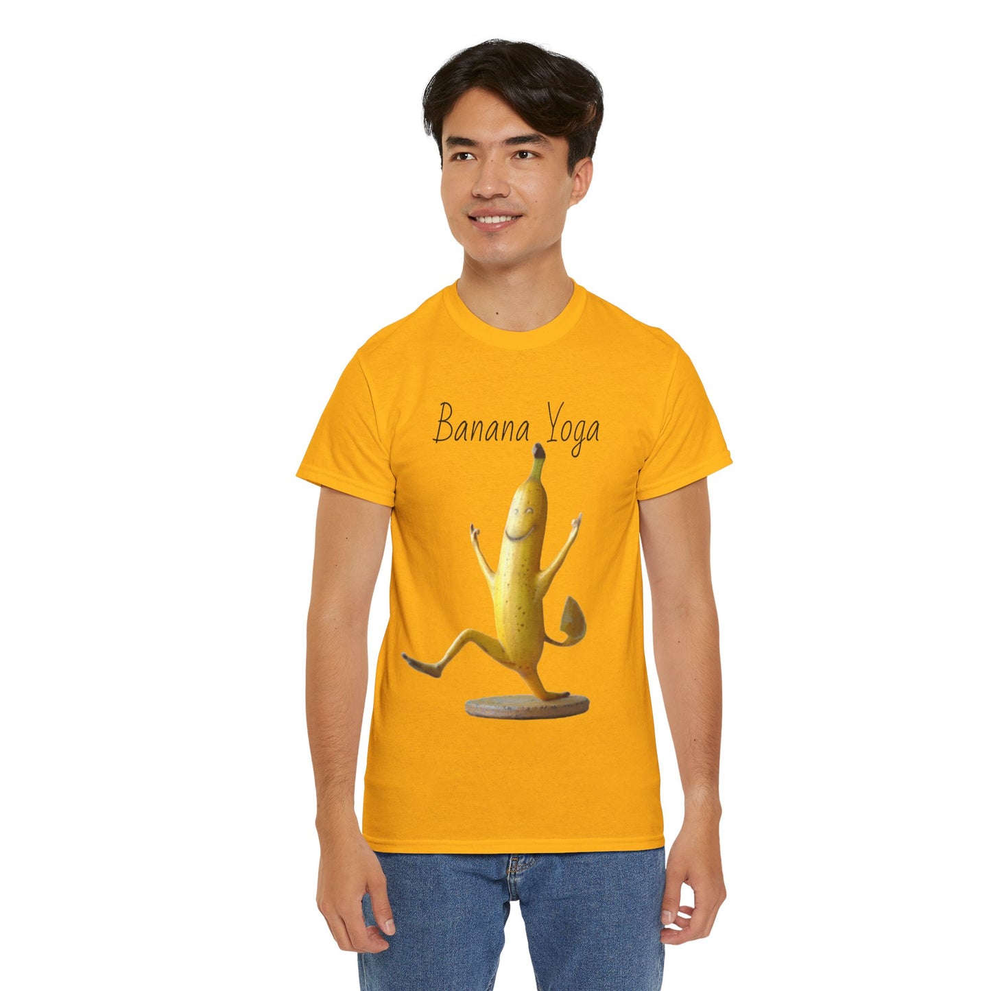 Banana Yoga2 Unisex Heavy Cotton Tee