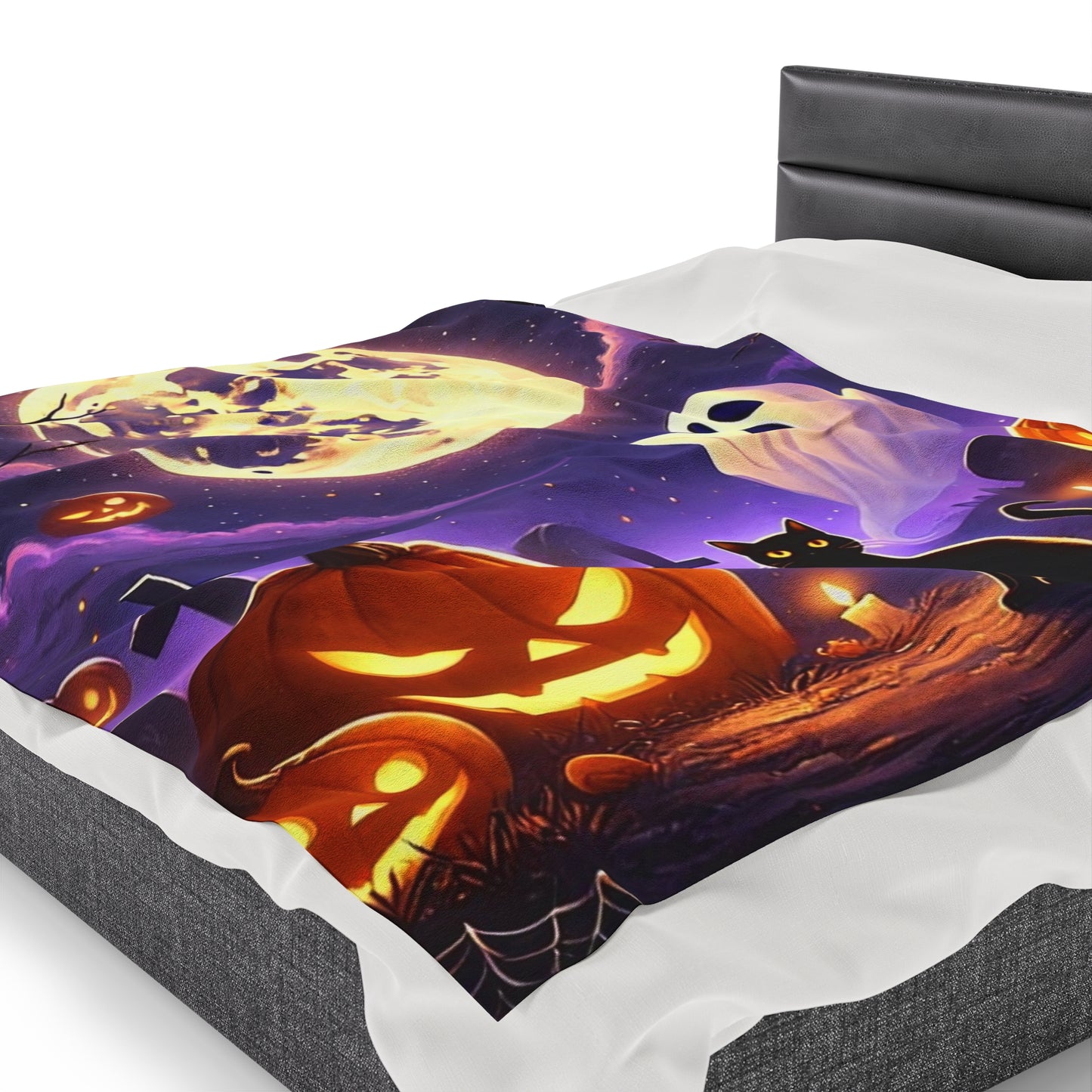 Spooky Halloween Blanket Velveteen Plush Blanket