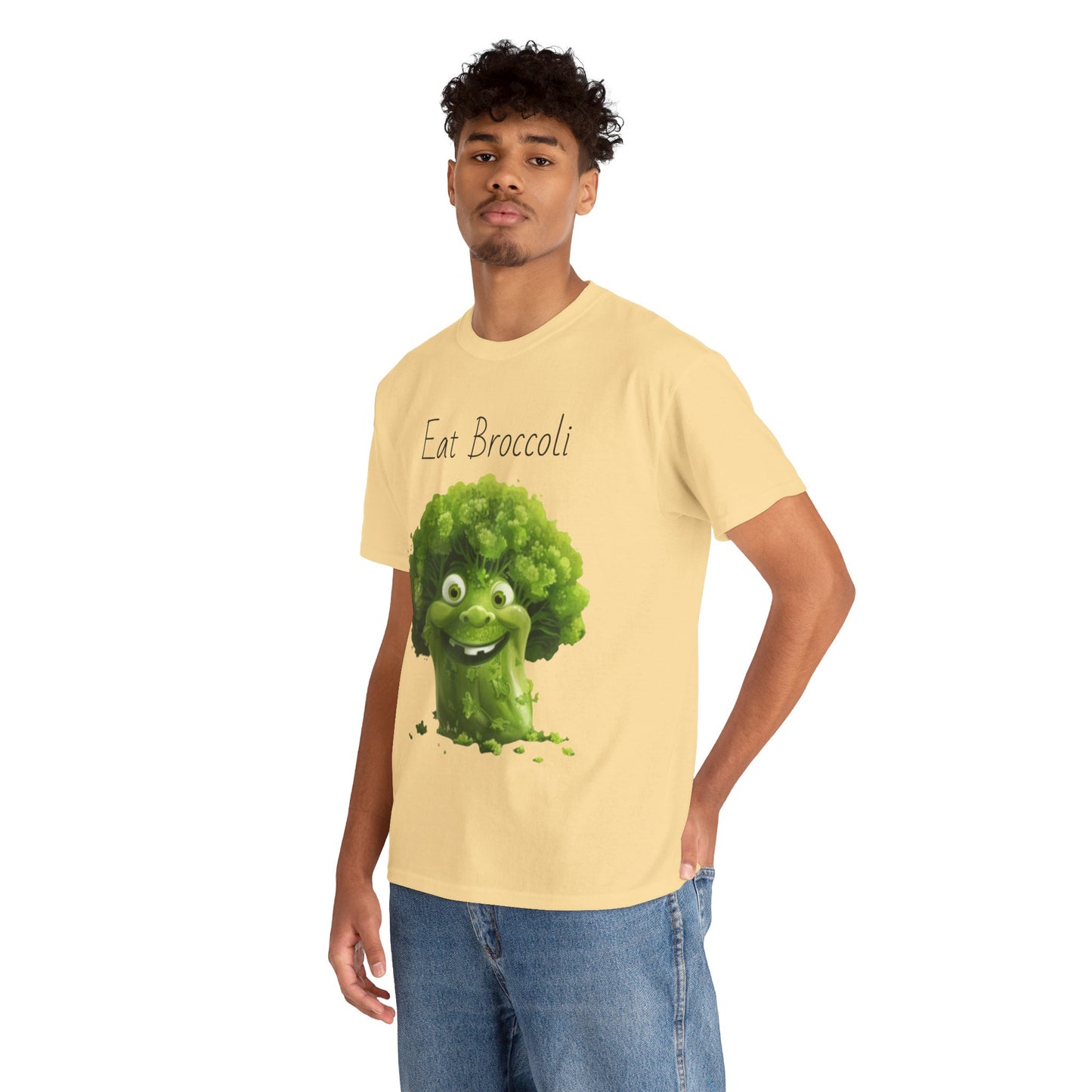 Eat Broccoli Unisex Heavy Cotton Tee