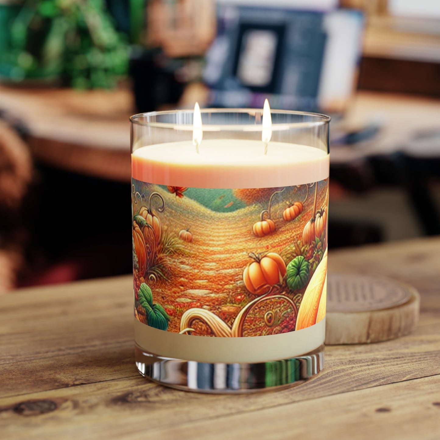 Pumpkin Season Scented Candle - Full Glass, 11oz