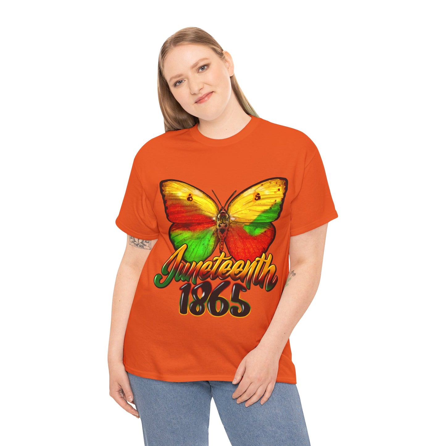 Juneteenth Butterfly Unisex Heavy Cotton Tee