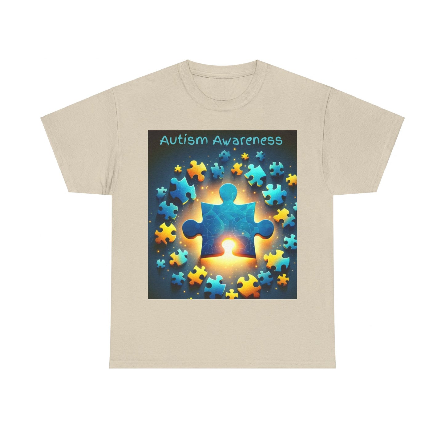 Autism Glow Unisex Heavy Cotton Tee