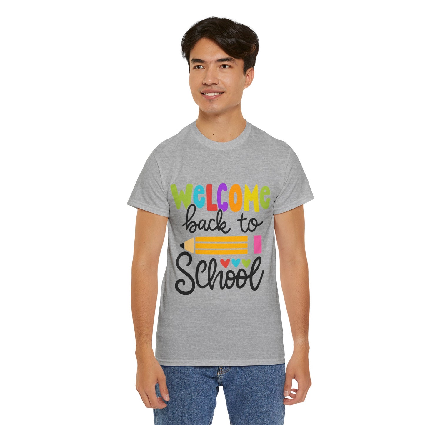 Welcome Back To School Unisex Heavy Cotton Tee