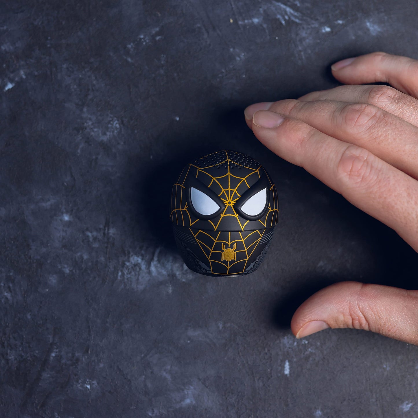 Bitty Boomers Marvel: No Way Home Spider-Man Black & Gold Suit - Mini Bluetooth Speaker