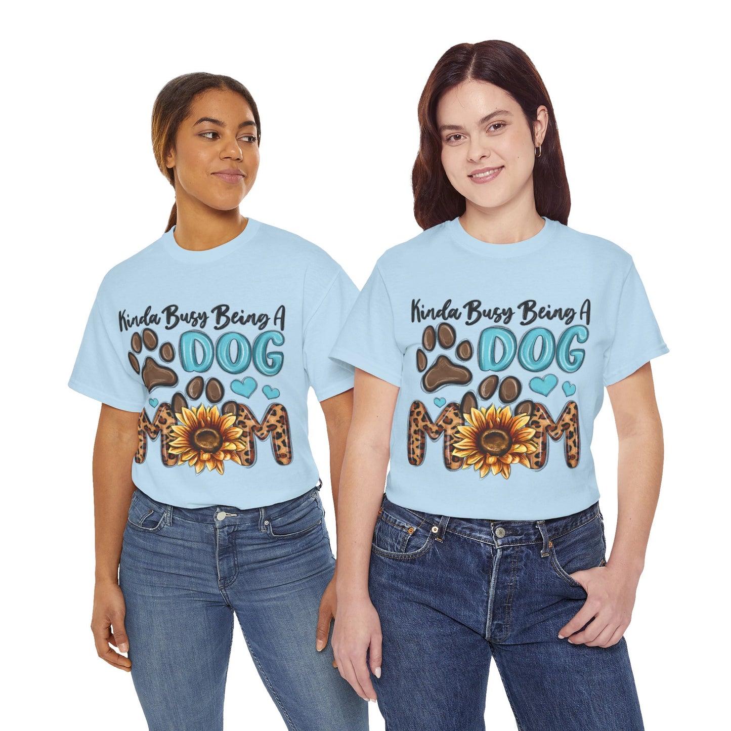 Busy Being A Dog Mom Unisex Heavy Cotton Tee